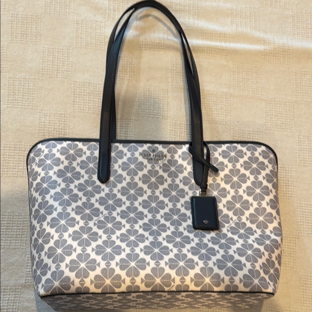 Coach Gray Clover Tote Bag